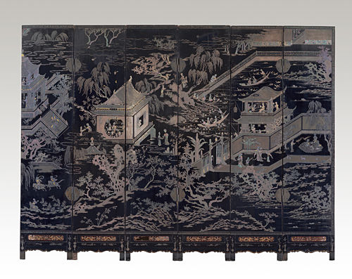Screen with "Spring Morning in the Han Palace"