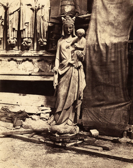 Sculpture of the Virgin and Child, Notre Dame, Paris