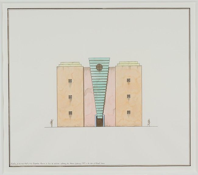 Pavilion for the Great Hall of the Metropolitan Museum, to House the Exhibition Celebrating the Museum Centenary, 1980, in the Style of Michael Graves