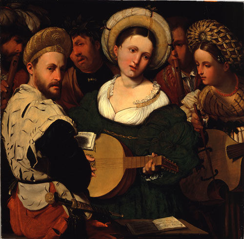Renaissance musical gathering