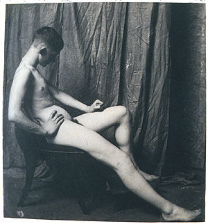 Seated Male Nude