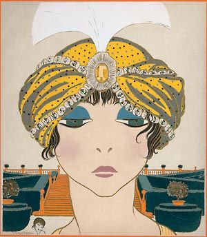 Hand-Colored Pochoir from <i>Les choses de Paul Poiret</i>