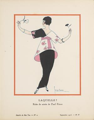 "<i>Laquelle?</i>" from <i>Gazette du bon ton</i>