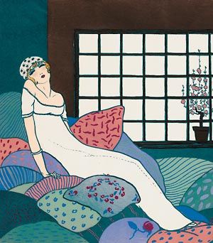 Hand-Colored Pochoir from <i>Les choses de Paul Poiret</i>