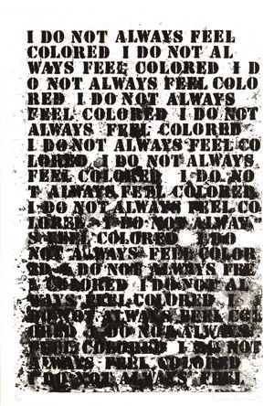 I do not always feel colored