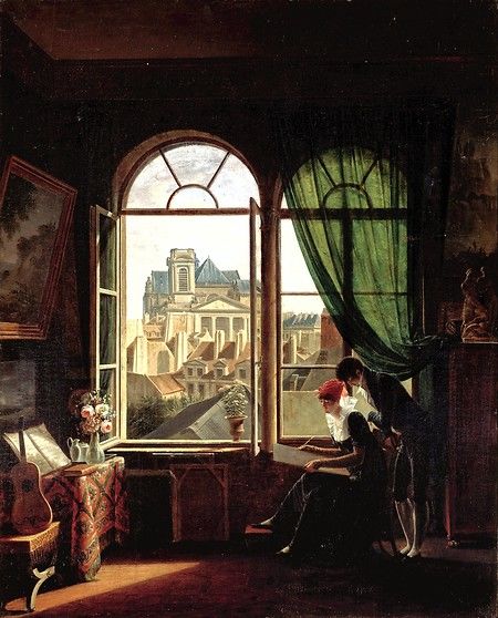 Interior with View of Saint-Eustache