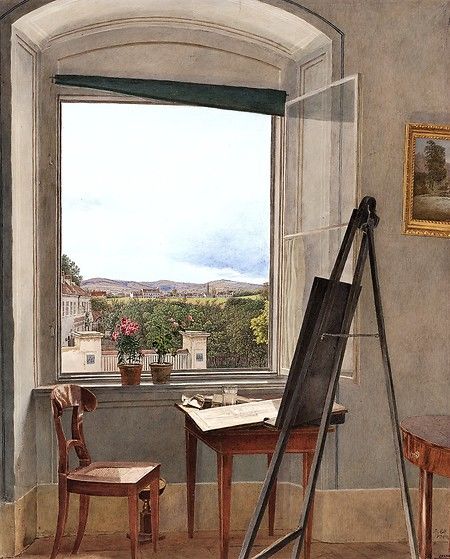 View from the Artist's Studio in the Alservorstadt toward Dornbach