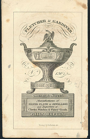 Trade Card for Fletcher and Gardiner