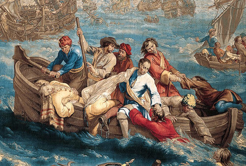 A Naval Battle (detail)