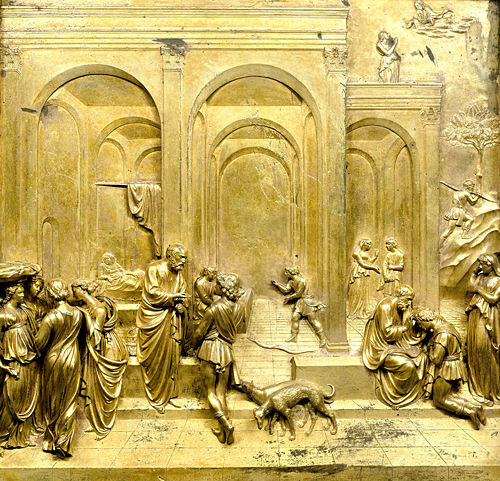 Jacob and Esau relief