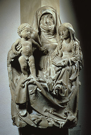 Enthroned Saint Anne with the Virgin and the Christ Child (Anna Selbdritt)