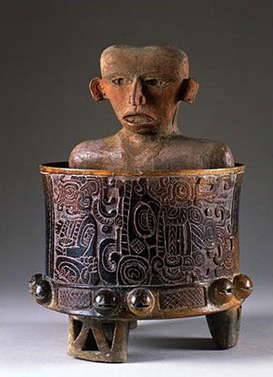 Tripod Vessel with Human Figure