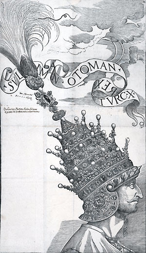 Sultan Suleyman the Magnificent Wearing a Jewel-Studded Helmet
