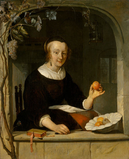 A Woman Seated at a Window