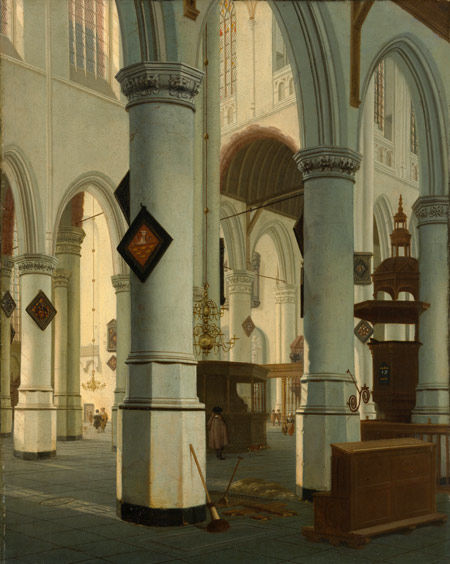 Interior of the Oude Kerk, Delft