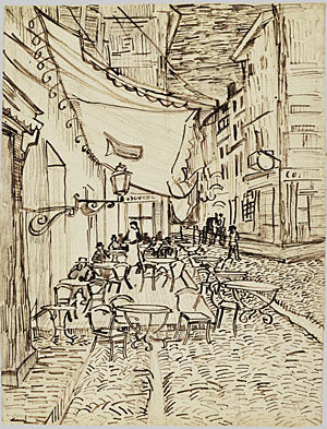 Café Terrace on the Place du Forum