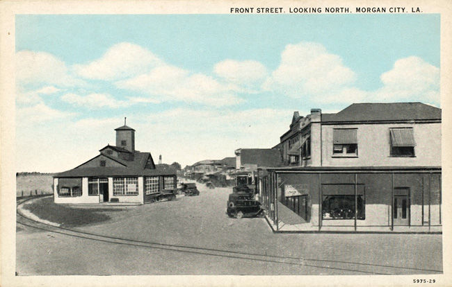 Front Street, Looking North, Morgan City, LA