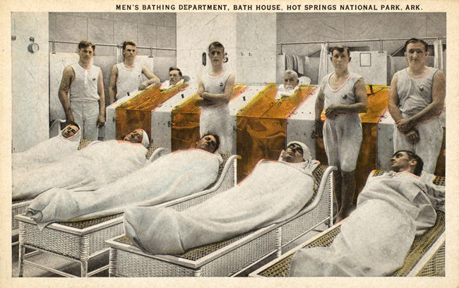 Men's Bathing Department, Bath House, Hot Springs National Park, Ark.