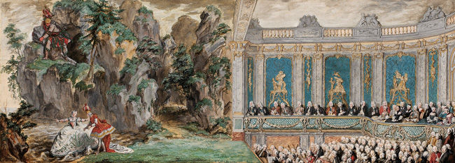 The Marquise de Pompadour in a Scene from <i>Acis et Galathée</i>