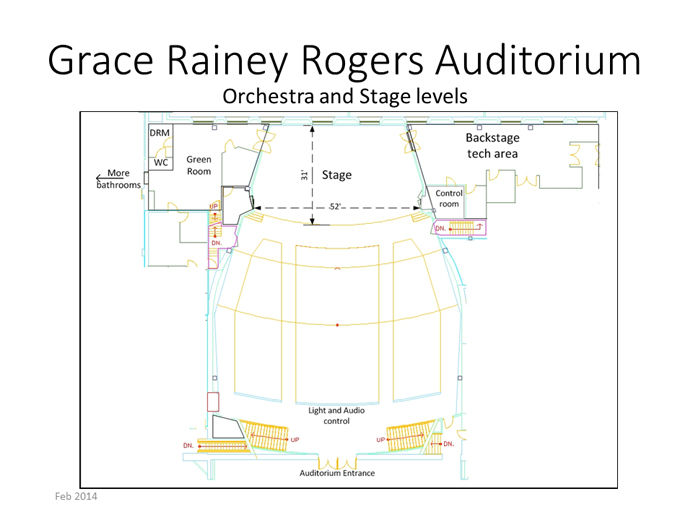 Grace Rainey Rogers Auditorium Seating Chart