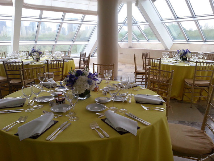 The Terrace Room Metropolitan Museum Of Art A Bright Sunlit Interior Terrace Set With Round Dining Tables Dd In Yellow Table