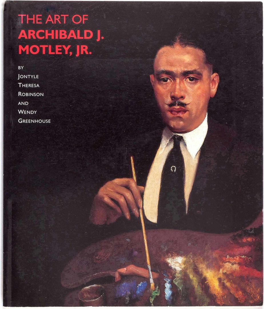 Cover from Archibald Motley catalog featuring portrait
