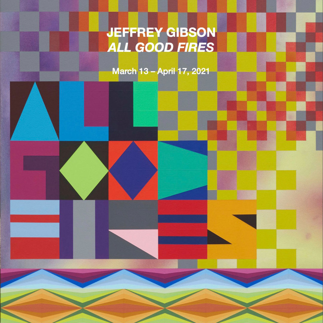 Colorful, abstract cover of Jeffrey Gibson exhibition catalog