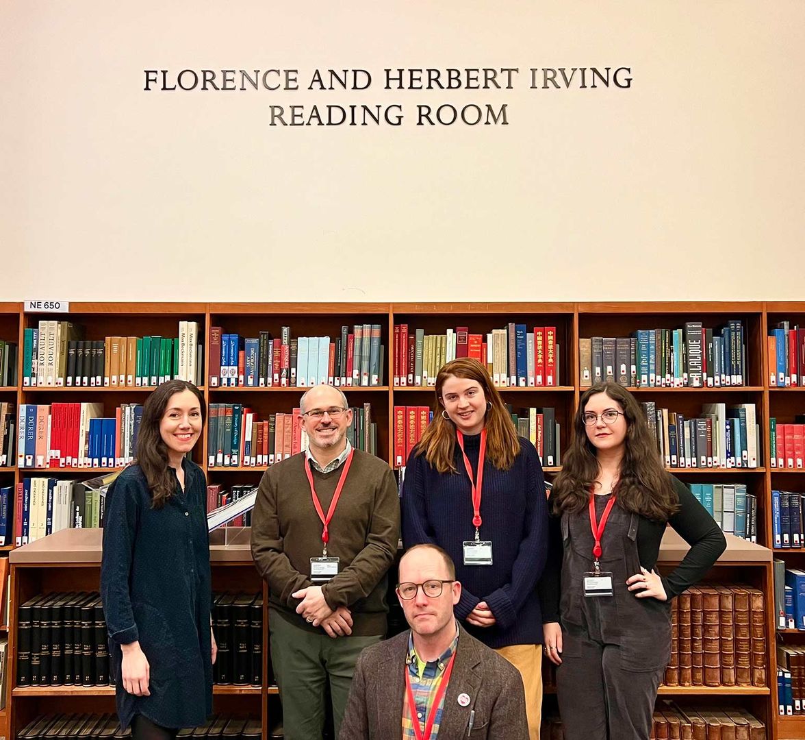 Library staff in the Reading Room