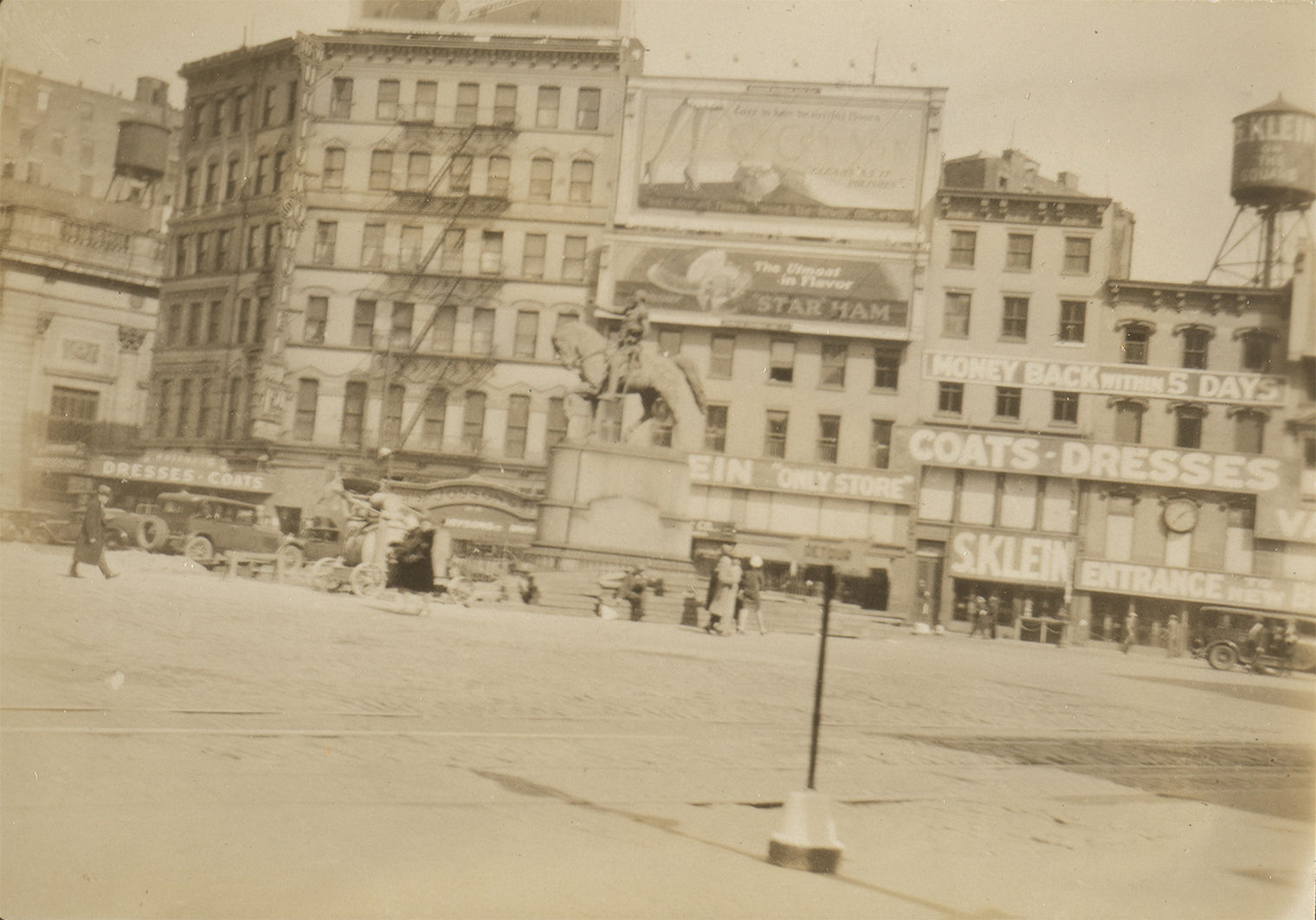 Shot of Union Square from 1929 from Berenice Abbott's New York Album. 
