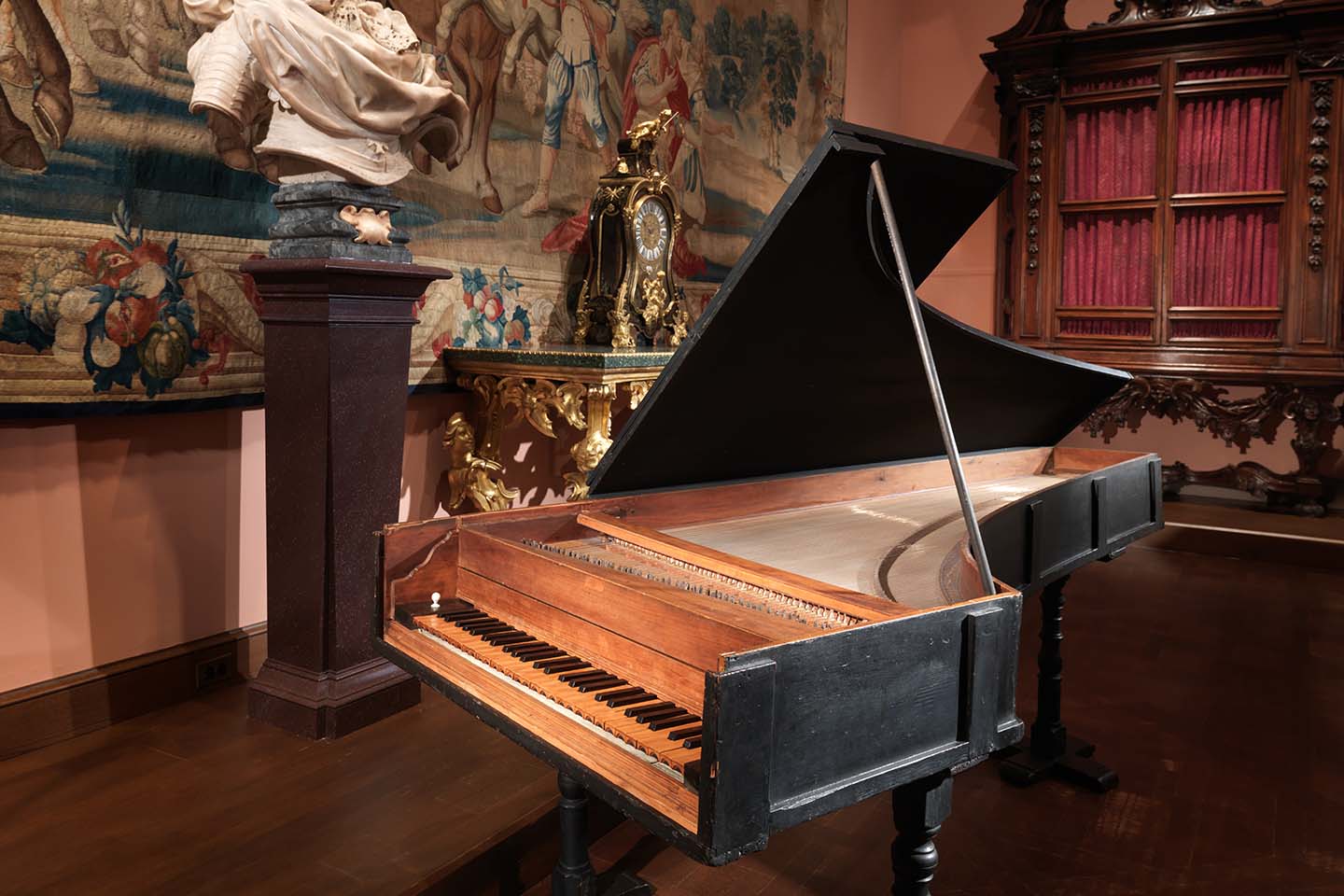 The Cristofori Piano on display in The Met's Musical Instruments galleries