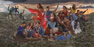 The Great Hall Commission: Kent Monkman, mistikôsiwak (Wooden Boat People)