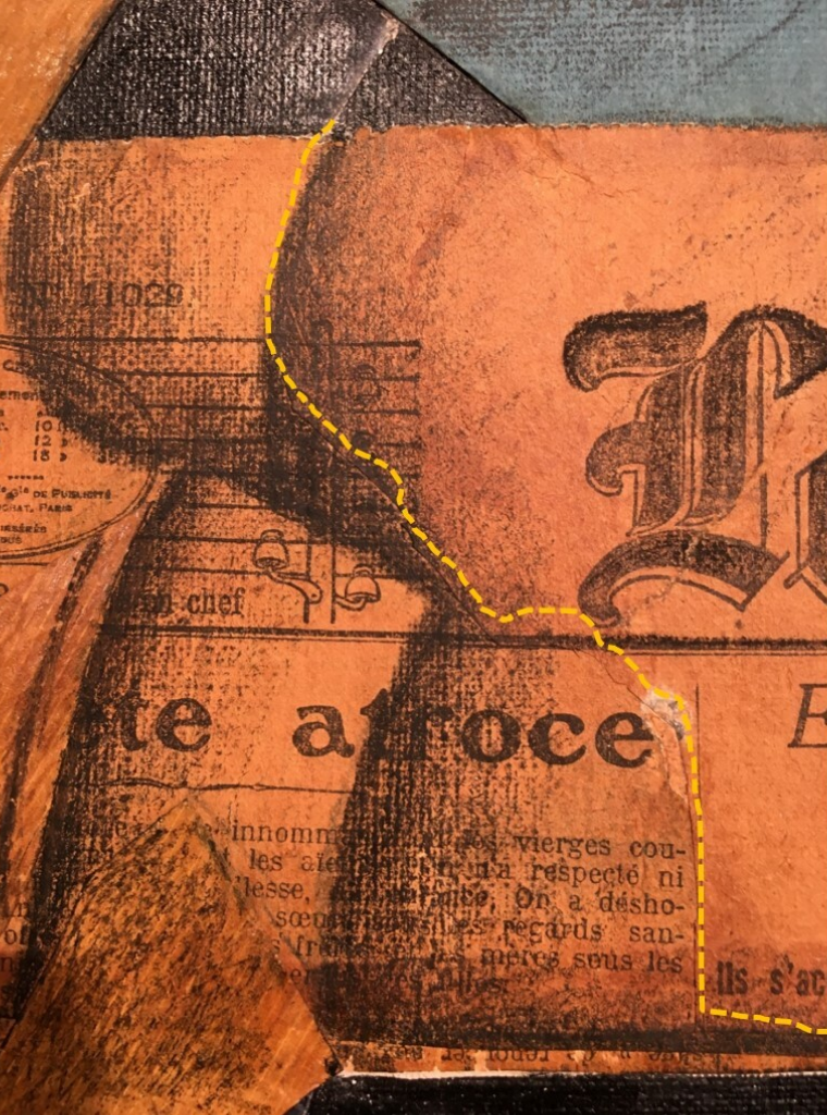 Dotted newspaper seam