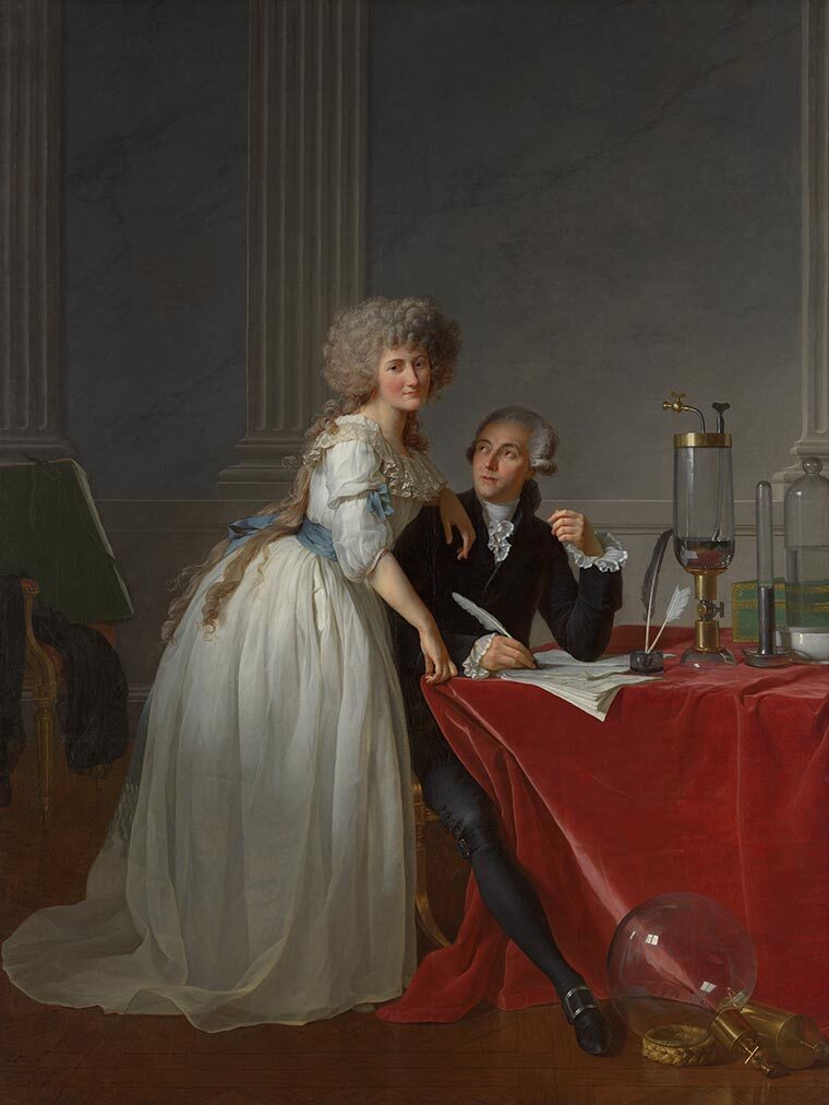 A Neoclassical portrait of a stately couple