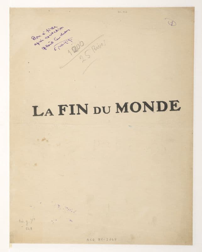 Thumbnail of 65: BnF Corrected Proof – Half-Title Page