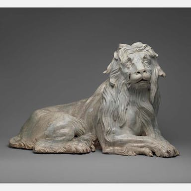 Meissen porcelain lion