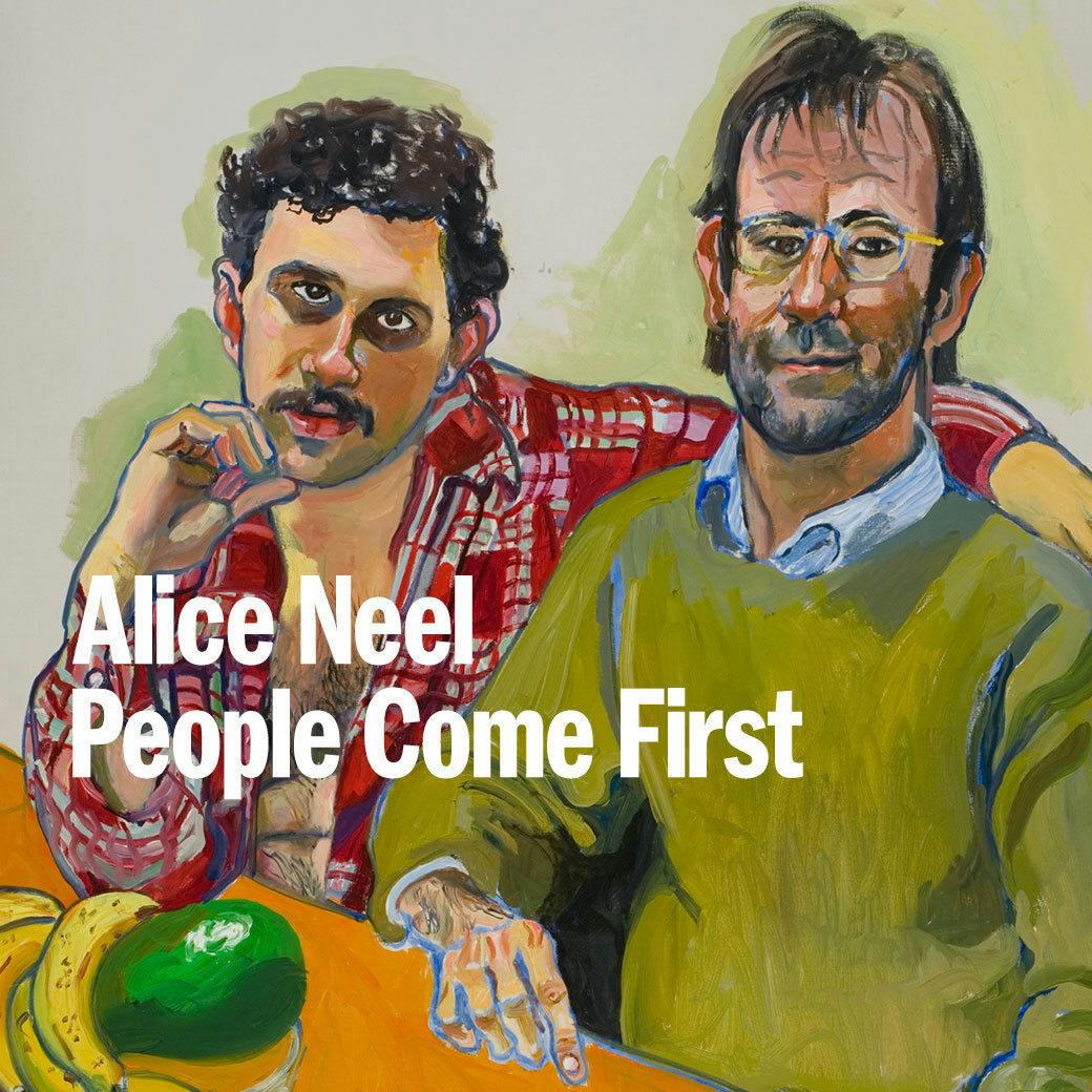 Portrait of two men: the one on the right dons a green sweater, a receding hairline, glasses, and stubble, while the other has an unbuttoned red plaid shirt, a mustache, his chin resting on his hand in a thoughtfol pose.
