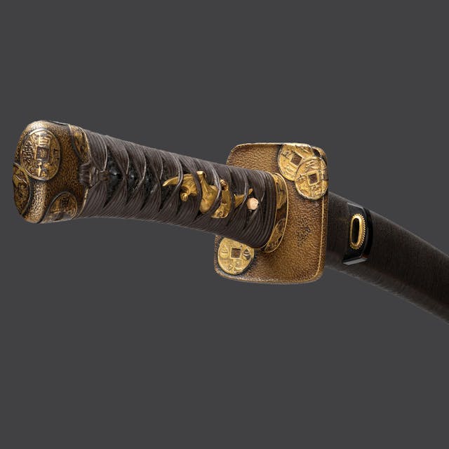 Blade inscribed by Muramasa, 鮫皮研出鞘大小拵 Blade and Mounting for a Long Sword ( Katana), Japanese