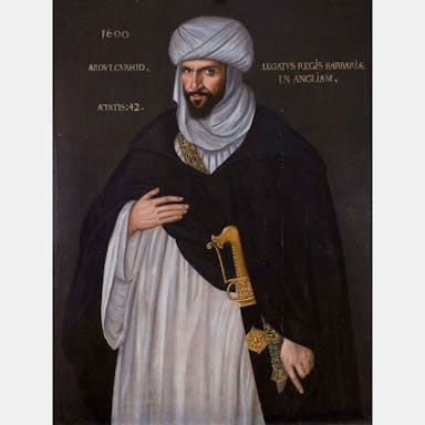 Painting of Abd el-Ouahed ben Messaoud ben Mohammed Anoun, Moorish Ambassador to Queen Elizabeth I 