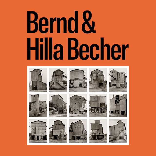 Composite image of buildings photographed by Bernd and Hilla Becher