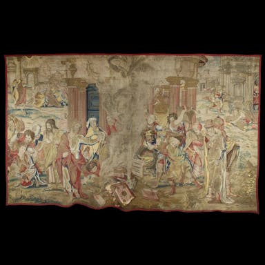 Tapestry, "The Life of Saint Paul: The Burning of Books at Ephesus" by Pieter Coecke van Aeslt