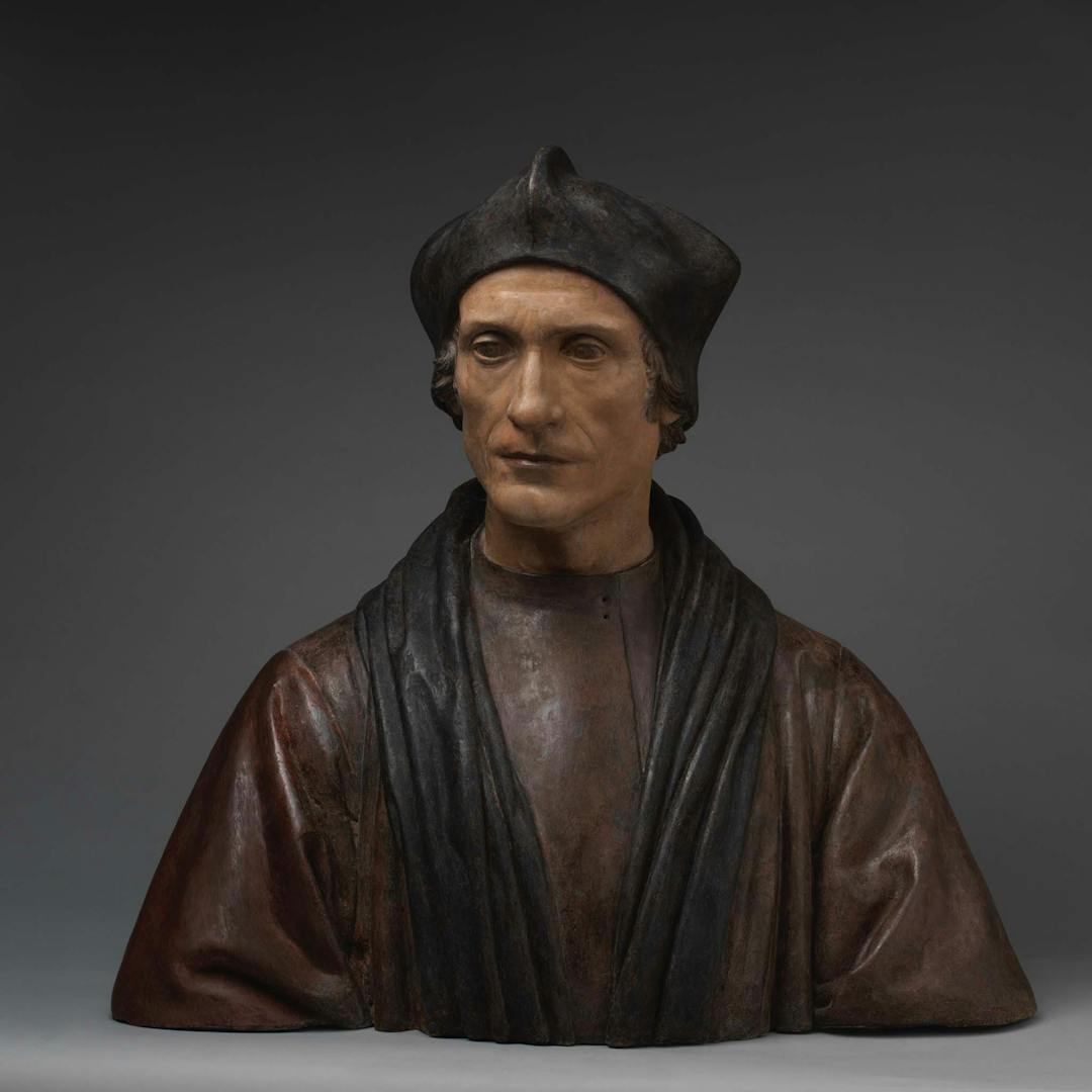 Wooden bust of Bishop John Fisher by Pietro Torrigiano