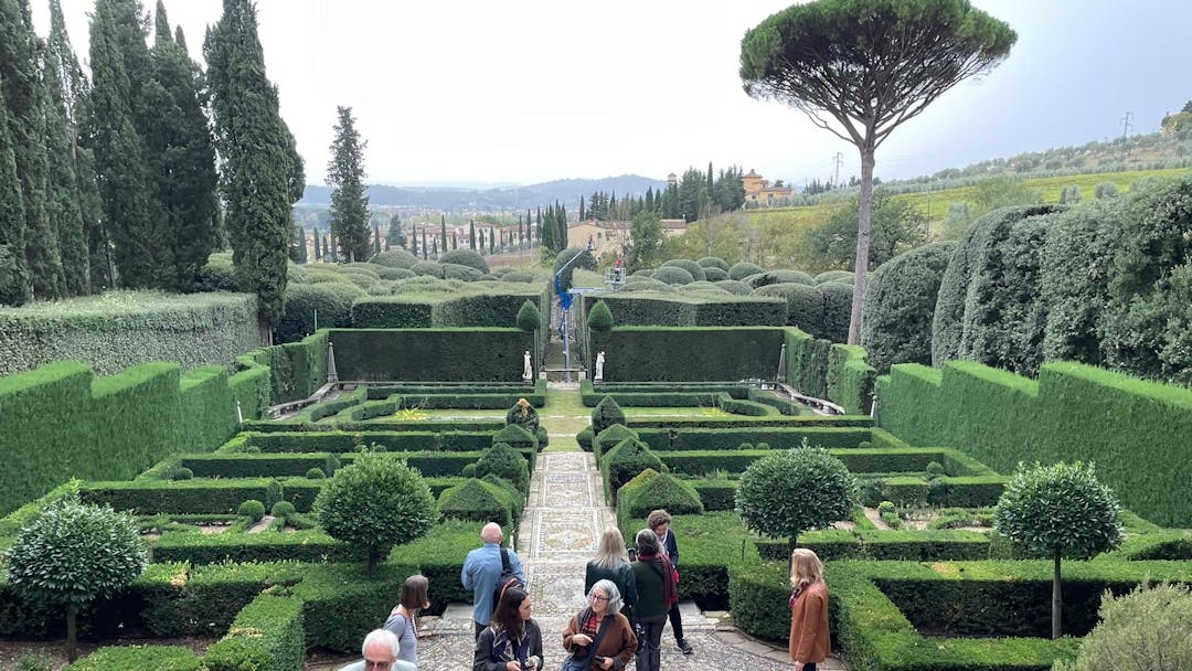 Gorgeous outdoor shot of Italian gardens