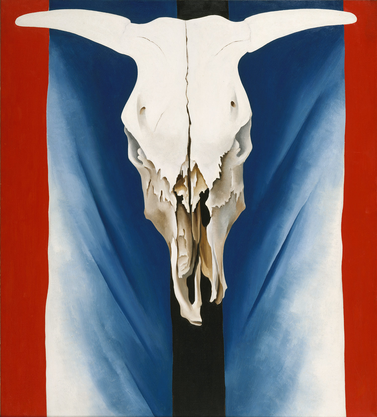 Cow`s Cranio di Georgia Totto O'keeffe (1887-1986, United States ...