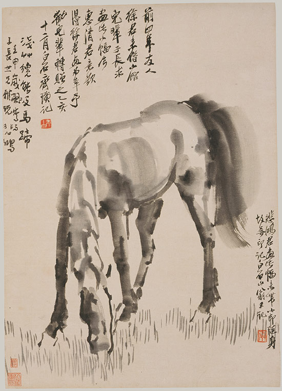 chinese horse painting xu beihong