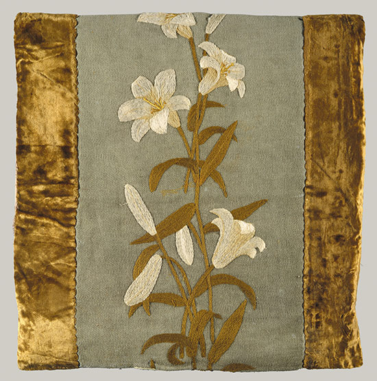 Candace Wheeler | Pillow cover Gold Floral Silk Pillow Cover in 2020