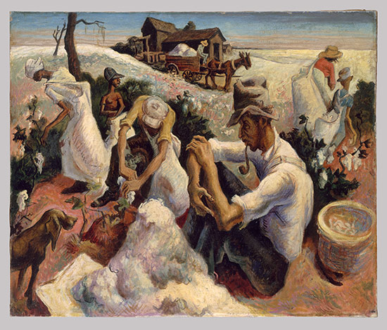 benton cotton pickers georgia regionalism whitney gin inventor slate heilbrunn metmuseum toah