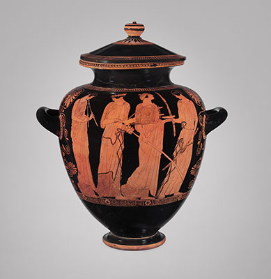Terracotta stamnos (jar)