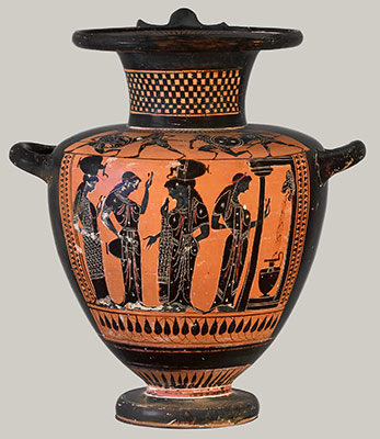 Terracotta hydria (water jar)