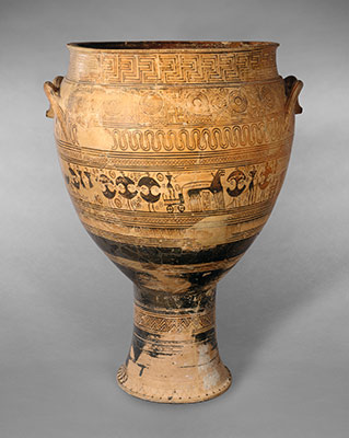 Terracotta Krater Attributed To The Hirschfeld Workshop 14 130