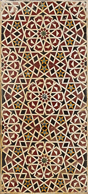 Wall Panel with Geometric Interlace